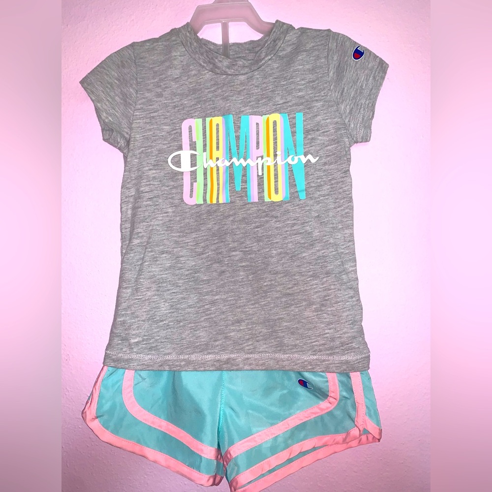 x2 Size 4T Girls Champion Set and CK sleeveless top
